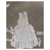 Strappy White High Back Bone Corset Size 38