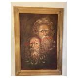 twentieth-century study of bearded figures