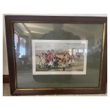 Framed 'Mounting The Colonel' Print Harry Payne