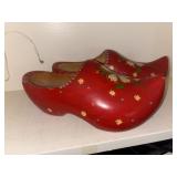 Vintage Dutch Wood Clogs          (Living Room)