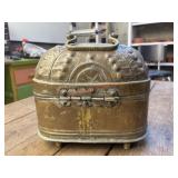 Antique Turkish hammam copper bath soap box