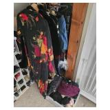 Clothes and bags, size S and M - upstairs right