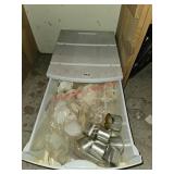 Plastic drawer with shells and more- canning room