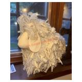 Wood Peg Legged Stuffed Sheep Doll