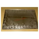 Small Vintage Etched Vanity Mirror