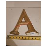 Large A wall decor- upstairs nook