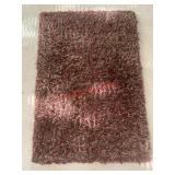 46in Red Shaggy Area Rug              (Living