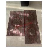Two Machine Washable Entry Rugs