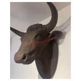 Large Decorative wall-mounted bull head sculpture