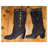 SZ 8 Gold Accent Slouch Tall Boot