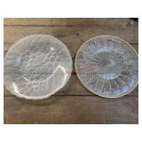 Two Large Glass Platters       (Garage Back Room)