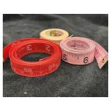 3- Soft Tape Measures Lot           (Jewelry)