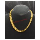 Thick Gold Toned Short Chain 'Guess'