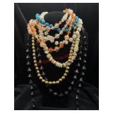 Large Lot of Beaded Necklaces     (Jewelry)