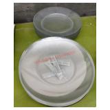 Two Sets of Clear Glass Plates       (Garage Back