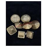 VTG Gold Toned Clip Ons Lot      (Jewelry)