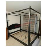 Canopy bed frame, QUEEN SIZE  - upstairs left