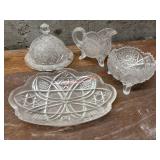 Cut Glass Serving Dishes       (Garage Back Room)
