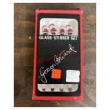 Blown Glass Santa Swizzle Sticks