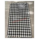 Smaller Checkered Throw Rug              (Living