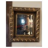 Smaller Gold Framed Wall Mirror       (kitchen)
