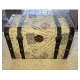 Vintage Postage Stamped Chest(Master bedroom)