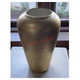 Gold tone vase (master bedroom)