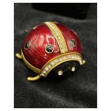 Heavy Weight Lady Bug Trinket Box