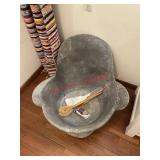 vintage galvanized ï¿½Cowboy bathï¿½ (downstairs