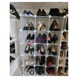 Shoes and rack in this section, size 7.5-8