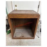 Wood Nook Table In garage        (Garage Back