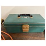 Vtg Tool Box with Contents       (Garage Back