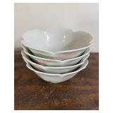 Lotus petal porcelain bowl set          (Garage