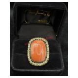 SZ 7 VTG Statement Ring              (Jewelry)