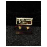 Geniune Alaskan Gold Nugget Earrings