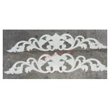 white decorative architectural appliques (ROW C)