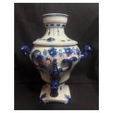 Gzhel porcelain samovar       (ROW A Right Side