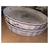 Two Fyrklï¿½veren quiche pie dishs (ROW A Right
