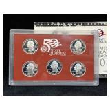 Uncirculated 2008 State Quarters SILVER Proof Set