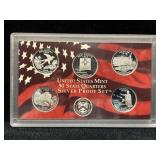 Uncirculated 2008 State Quarters SILVER Proof Set