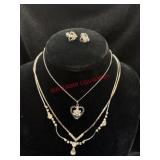 Silver Toned Vintage Necklace lot