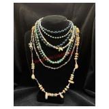 Large lot of Beaded Necklaces