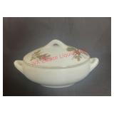 vintage 'Moss Rose' covered serving dish(ROW A)