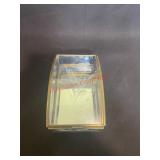 Via Vermont brass and glass hinged trinket box