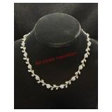 CZ Vine Collared Elegant Choker Style Necklace