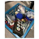 Blue Crate of Thread and More