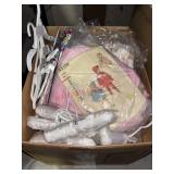 Box Lot of Vintage Fabrics