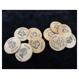 Lofka Nickel wood Token Chits