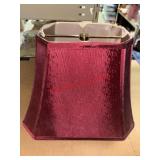 Deep Red Shiny Lamp Shade           (Row F)