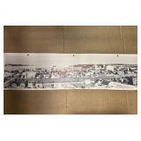 Panorama of Anchorage ALASKA 1965 B&W photo